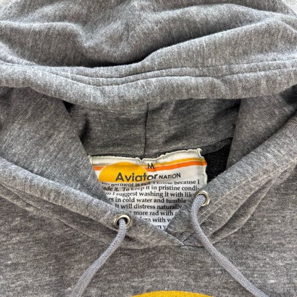 Aviator Nation Venice California Pullover Grey Women’s Hoodie - M - Picture 3 of 3